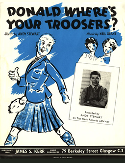 Donald Where's Your Troosers? Sheet Music